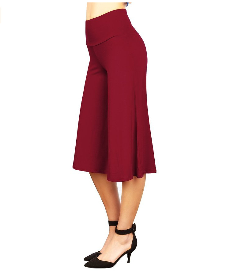 SZ60023-5 Womens Fashionable Wide Leg Pants Casual Ladies Loose Trousers